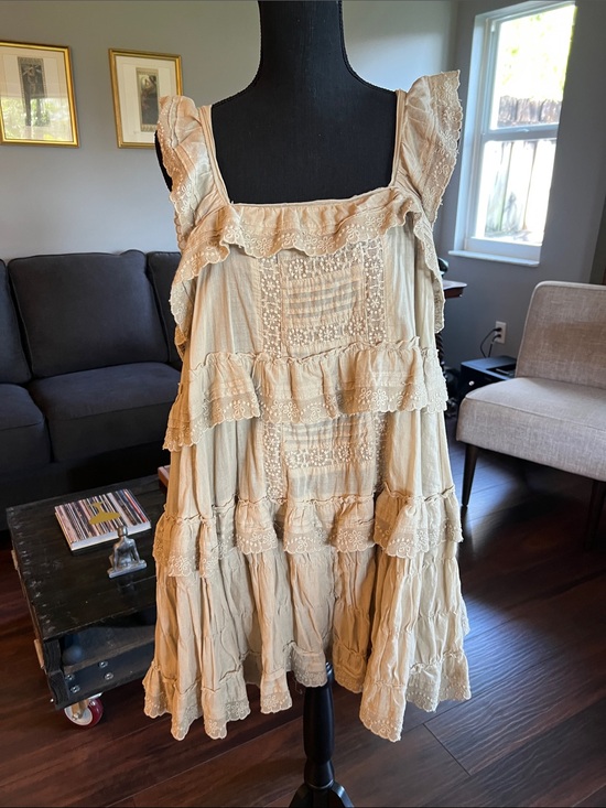 Free People Pants - Free People intimately sweetest little lacey romper! Size L, attached bloomers